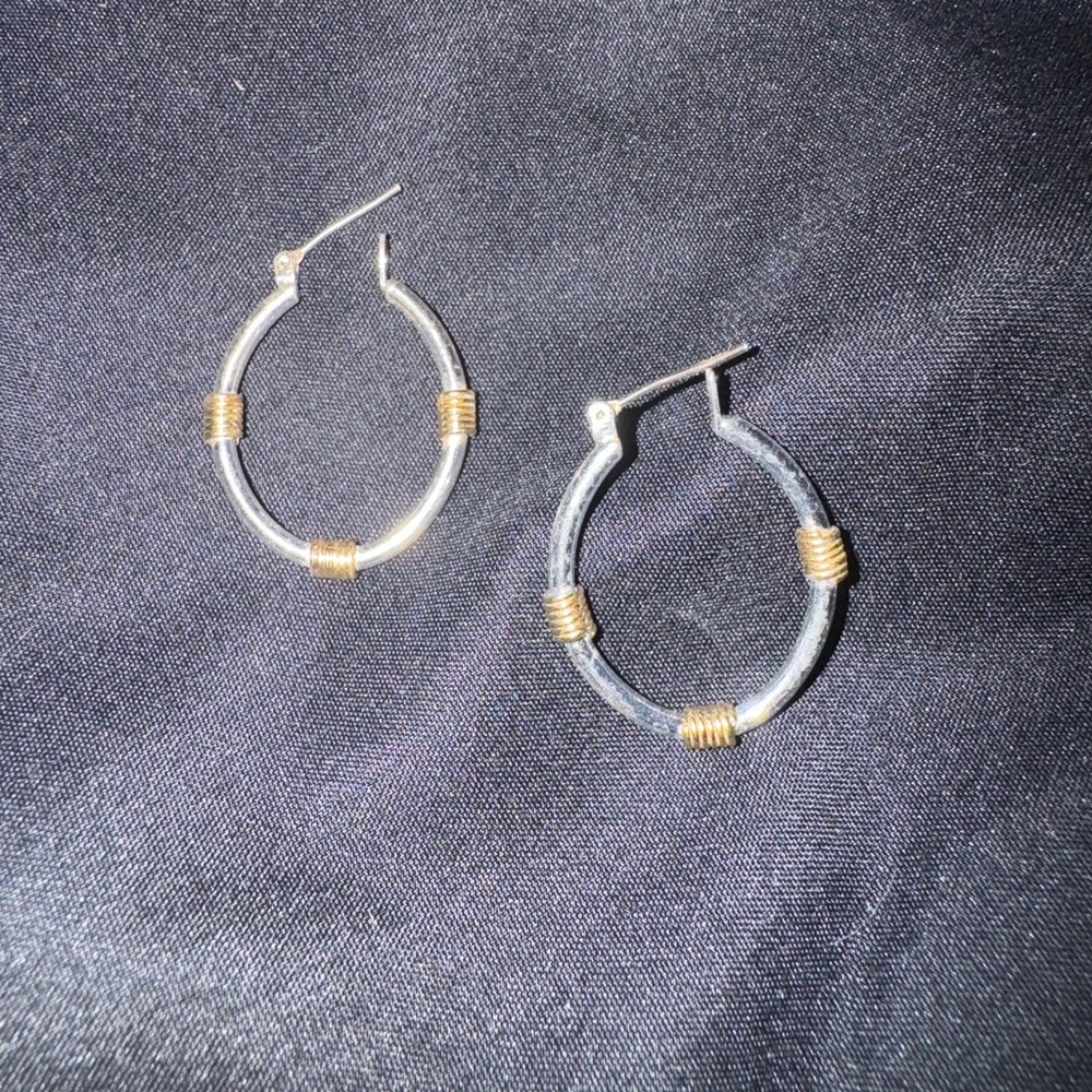 Hoops with gold